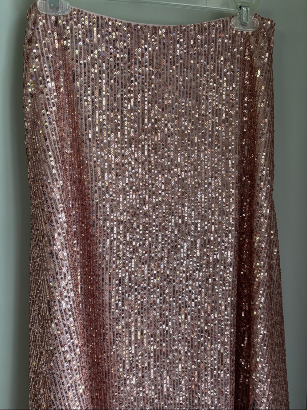 LOFT Rose Pink Sequin Maxi Skirt - Picture 4 of 4